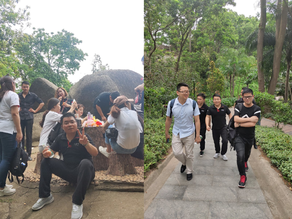 4月4日，正值员工生日会之际，深圳信盈达民治校企特地组织员工参加羊台山森林公园一日游活动。